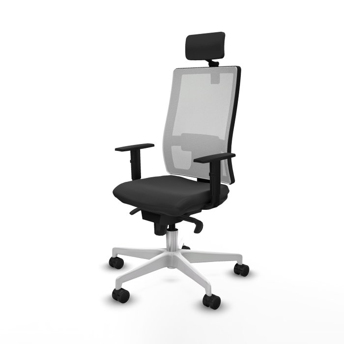 PIQUERAS Y CRESPO Silla de oficina Horna Gris oscuro y Blanco PIQUERAS Y CRESPO Silla de oficina Horna Gris oscuro y Blanco