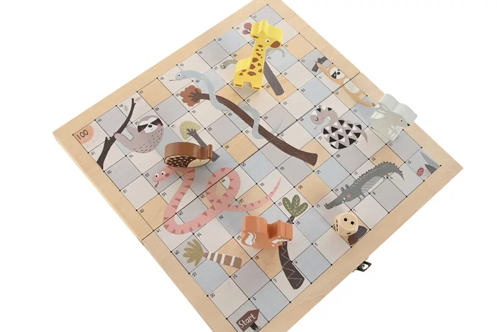 DKD Home Decor Set de Juego de Mesa de Madera Multicolor de 7 Piezas