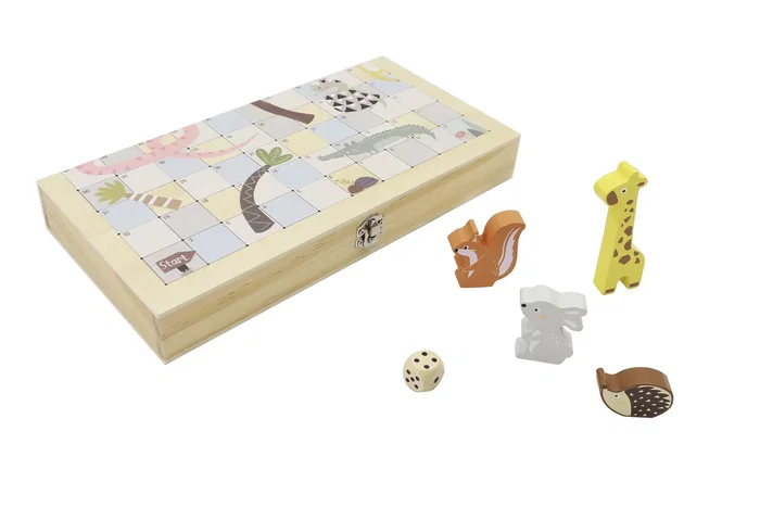 DKD Home Decor Set de Juego de Mesa de Madera Multicolor de 7 Piezas