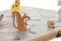 DKD Home Decor Set de Juego de Mesa de Madera Multicolor de 7 Piezas