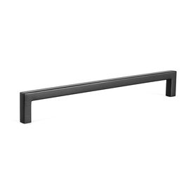Viefe Tirador Zamak U Negro Mate Distancia Agujero 192Mm para Muebles y Cajones