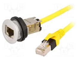 HARTING Tomacorriente RJ45 har-port Ø22,3mm IP20 plata