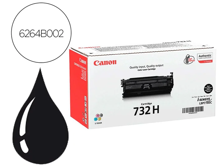 Canon Cartucho de Tóner 732H Negro XL Canon Cartucho de Tóner 732H Negro XL
