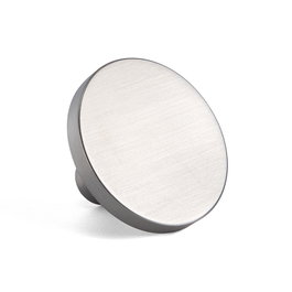 Viefe Pomo Como Zamak Acabado Niquel Cepillado Distancia Agujero Ø41 mm Diámetro 41 mm