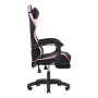 Mars Gaming MGCXFGRBL Silla Gamer Negra y Rosa Reclinable Reposabrazos Ajustable Reposapiés Cojines