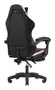Mars Gaming MGC-X Silla Gaming Ergonómica Reclinable con Reposapiés, Reposabrazos Ajustable y Cojines Lumbar/Cervical - Negro y Rosa
