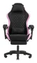 Mars Gaming MGC-X Silla Gaming Ergonómica Reclinable con Reposapiés, Reposabrazos Ajustable y Cojines Lumbar/Cervical - Negro y Rosa