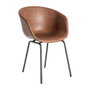 Silla Marrón Metal / Simil Piel 59 X 50,50 X 81,50 cm (Set de 2)