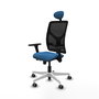 PIQUERAS Y CRESPO Silla de oficina Motilla Azul claro/Negro con mecanismo Sincro/Traslack