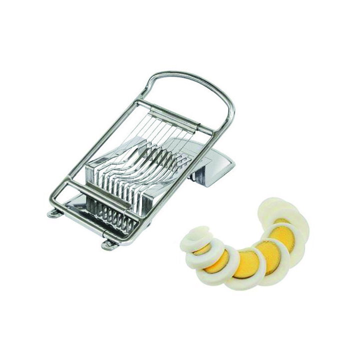 Tellier Cortahuevos para Cortar Huevos en Rodajas, Acero Inoxidable, 16x9 cm