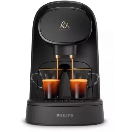 Cafetera de Cápsulas Philips L'Or Barista LM8012/65/ Negro Piano/ Compatible cápsulas Nespresso y L'OR/ Incluye 50 Cápsulas