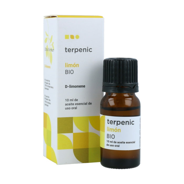 TERPENIC Aceite Esencial de Limón Alimentario Bio 100% Puro, de Corteza, Italia, 10 ml TERPENIC Aceite Esencial de Limón Alimentario Bio 100% Puro, de Corteza, Italia, 10 ml