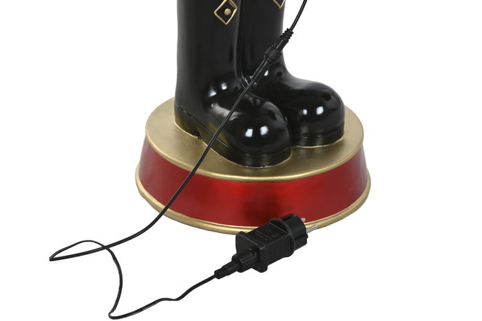 DKD Home Decor Figura Navidad Tradicional Multicolor LED Resina Musical Movimiento 108 x 30 x 26 cm