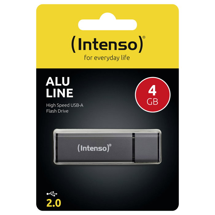 Intenso 3521451 Alu Line Grey USB 2.0 Stick 4GB