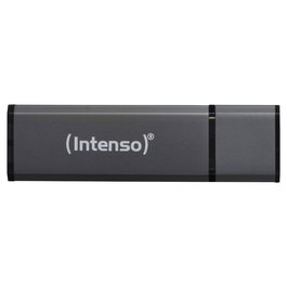 Intenso 3521451 Alu Line USB 2.0 de 4 GB, Antracita