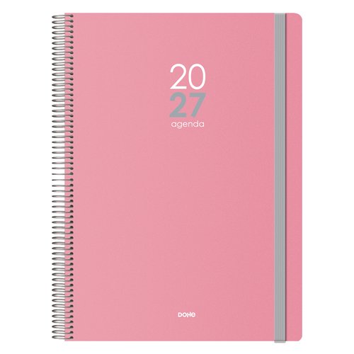 Dohe Agenda Anual 2027 Memphis Rosa con Espiral Dohe Agenda Anual 2027 Memphis Rosa con Espiral