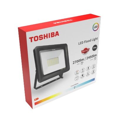 TOSHIBA Proyector LED IP65 30W 6500K - Negro