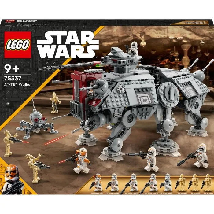 Lego Star Wars 75337 AT-TE Walker Juguete con 5 Minifiguras, La Venganza de los Sith