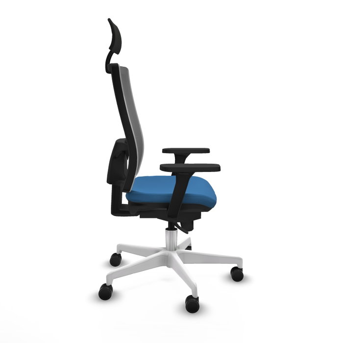 PIQUERAS Y CRESPO Silla de oficina Horna con mecanismo Sincro, Azul claro y Gris PIQUERAS Y CRESPO Silla de oficina Horna con mecanismo Sincro, Azul claro y Gris