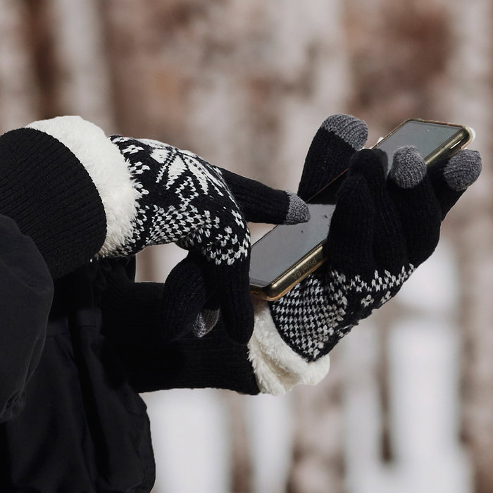 Sensly Guantes Táctiles Sherpa de Poliéster