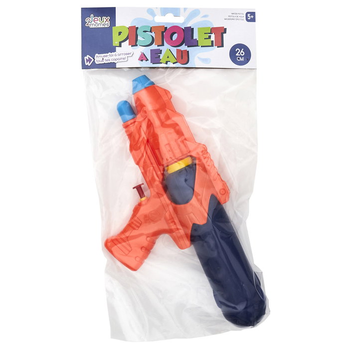 Jeux 2 momes Pistola de Agua Infantil 26 cm con Depósito Extraíble para Rellenar Fácilmente Juguete Verano Colores Surtidos
