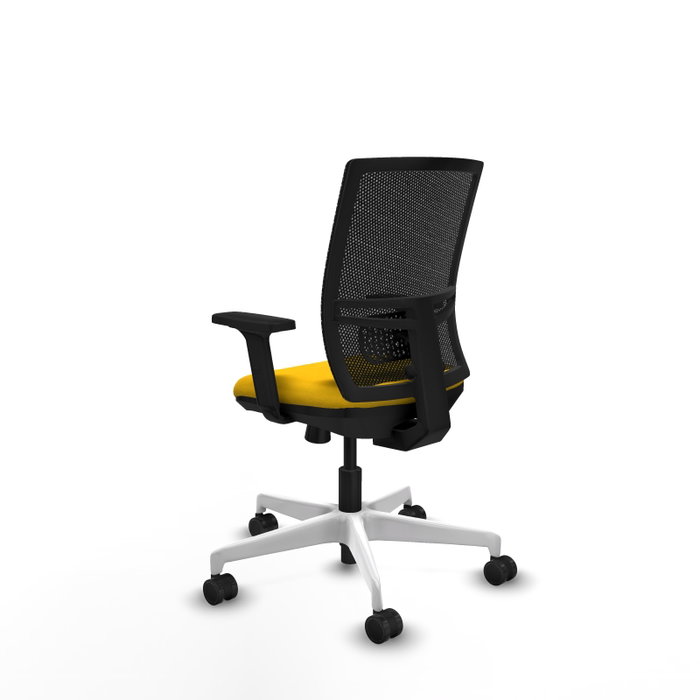 PIQUERAS Y CRESPO Silla de oficina Yunquera con mecanismo Sincro/Traslack, Amarillo y Negro PIQUERAS Y CRESPO Silla de oficina Yunquera con mecanismo Sincro/Traslack, Amarillo y Negro