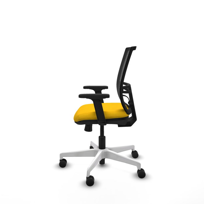 PIQUERAS Y CRESPO Silla de oficina Yunquera con mecanismo Sincro/Traslack, Amarillo y Negro PIQUERAS Y CRESPO Silla de oficina Yunquera con mecanismo Sincro/Traslack, Amarillo y Negro