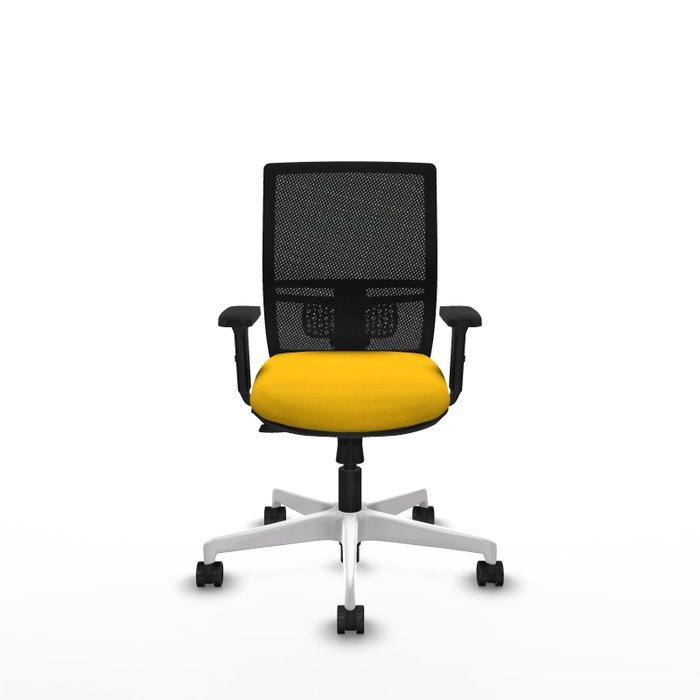 PIQUERAS Y CRESPO Silla de oficina Yunquera con mecanismo Sincro/Traslack, Amarillo y Negro PIQUERAS Y CRESPO Silla de oficina Yunquera con mecanismo Sincro/Traslack, Amarillo y Negro