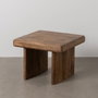 Ixia Mesa de Centro de Madera de Mango Marrón 60x60x45 cm