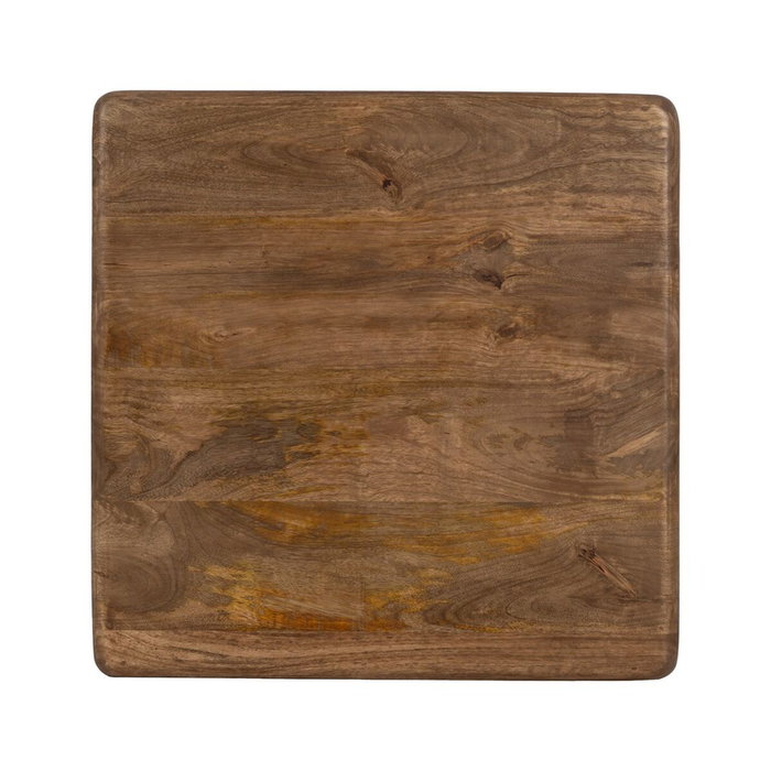 Ixia Mesa de Centro de Madera de Mango Marrón 60x60x45 cm