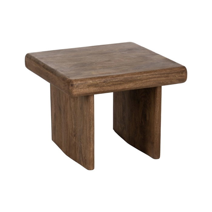 Ixia Mesa de Centro de Madera de Mango Marrón 60x60x45 cm