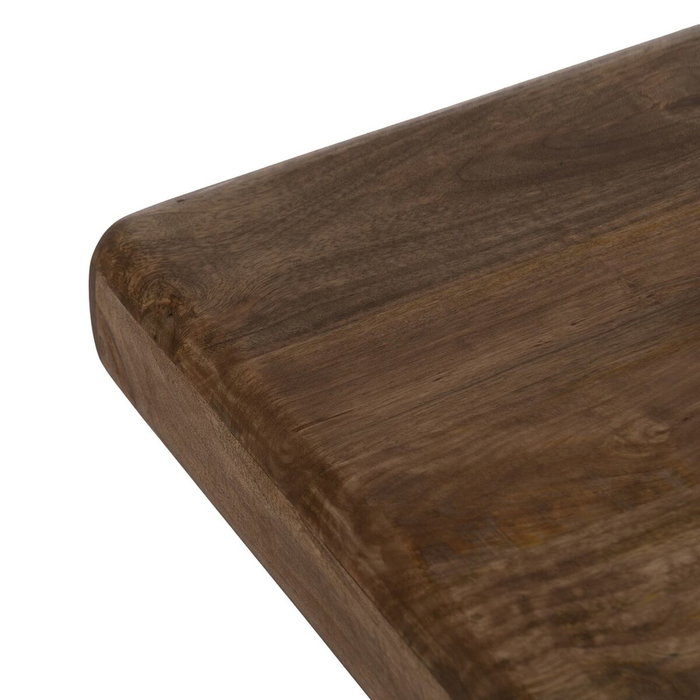 Ixia Mesa de Centro de Madera de Mango Marrón 60x60x45 cm