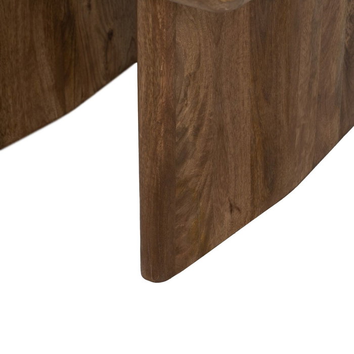 Ixia Mesa de Centro de Madera de Mango Marrón 60x60x45 cm
