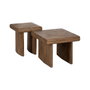 Ixia Mesa de Centro de Madera de Mango Marrón 60x60x45 cm