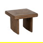Mesa Centro Marrón Madera de Mango Salón 60 X 60 X 45 cm