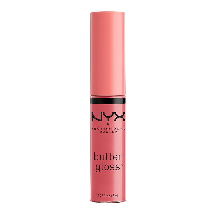 NYX Professional Make Up - BUTTER GLOSS Brillo de Labios #Angel Food Cake (8 ml) - Pintalabios Cremoso Ultra Suave - Cruelty Free & Vegano