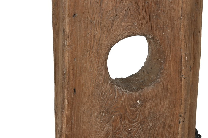 DKD Home Decor Espejo de Teca y Cristal Natural 45x45x285 cm DKD Home Decor Espejo de Teca y Cristal Natural 45x45x285 cm