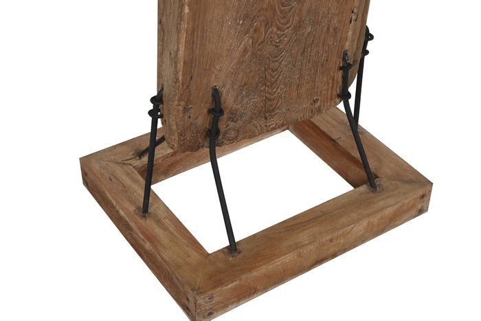 DKD Home Decor Espejo de Teca y Cristal Natural 45x45x285 cm DKD Home Decor Espejo de Teca y Cristal Natural 45x45x285 cm
