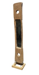 DKD Home Decor Espejo de Teca y Cristal Natural 45x45x285 cm