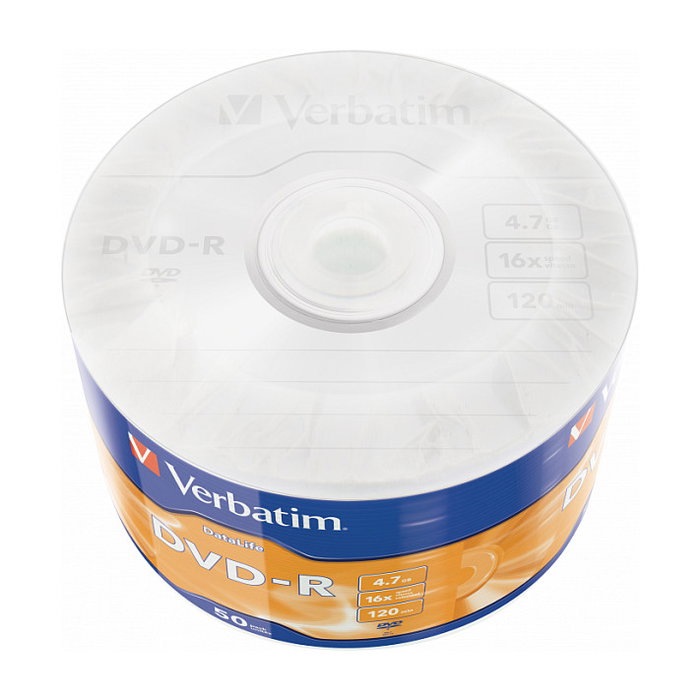 Verbatim DVD-R 4,7 GB 16x Matt Silver Pack de 50