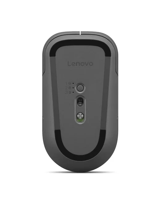 Lenovo Pro Plus 6050 Ratón Inalámbrico Oficina Ambidiestro, RF Wireless y Bluetooth, Óptico 2400 DPI 10 Botones, Color Gris Lunar