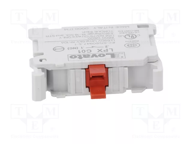 LOVATO ELECTRIC Bloques de contactos Platinum 22mm NC de frente