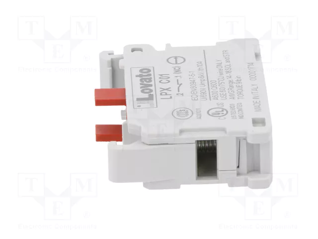 LOVATO ELECTRIC Bloques de contactos Platinum 22mm NC de frente