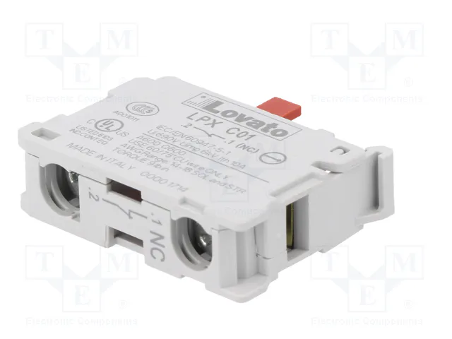 LOVATO ELECTRIC Bloques de contactos Platinum 22mm NC de frente