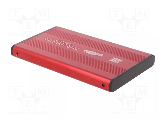 QOLTEC Carcasa de disco 2,5 Pulgadas SATA III USB 3.0 Aluminio Rojo QOLTEC Carcasa de disco 2,5 Pulgadas SATA III USB 3.0 Aluminio Rojo