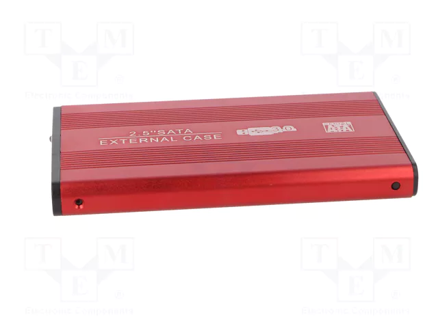 QOLTEC Carcasa de disco 2,5 Pulgadas SATA III USB 3.0 Aluminio Rojo QOLTEC Carcasa de disco 2,5 Pulgadas SATA III USB 3.0 Aluminio Rojo