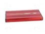 QOLTEC Carcasa de disco 2,5 Pulgadas SATA III USB 3.0 Aluminio Rojo