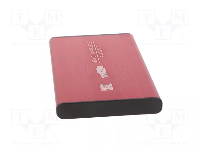 QOLTEC Carcasa de disco 2,5 Pulgadas SATA III USB 3.0 Aluminio Rojo QOLTEC Carcasa de disco 2,5 Pulgadas SATA III USB 3.0 Aluminio Rojo