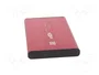 QOLTEC Carcasa de disco 2,5 Pulgadas SATA III USB 3.0 Aluminio Rojo