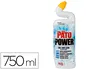 Pato Limpiador de Inodoro Gel Fórmula 4 en 1 con Lejía, Limpia, Blancaquea y Abrillanta, Perfume Fresco, 750 ml